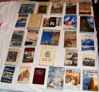 a bed of books
