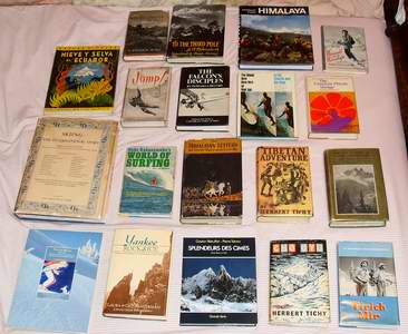 a bed of books