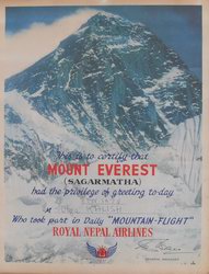 Everest flight poster
